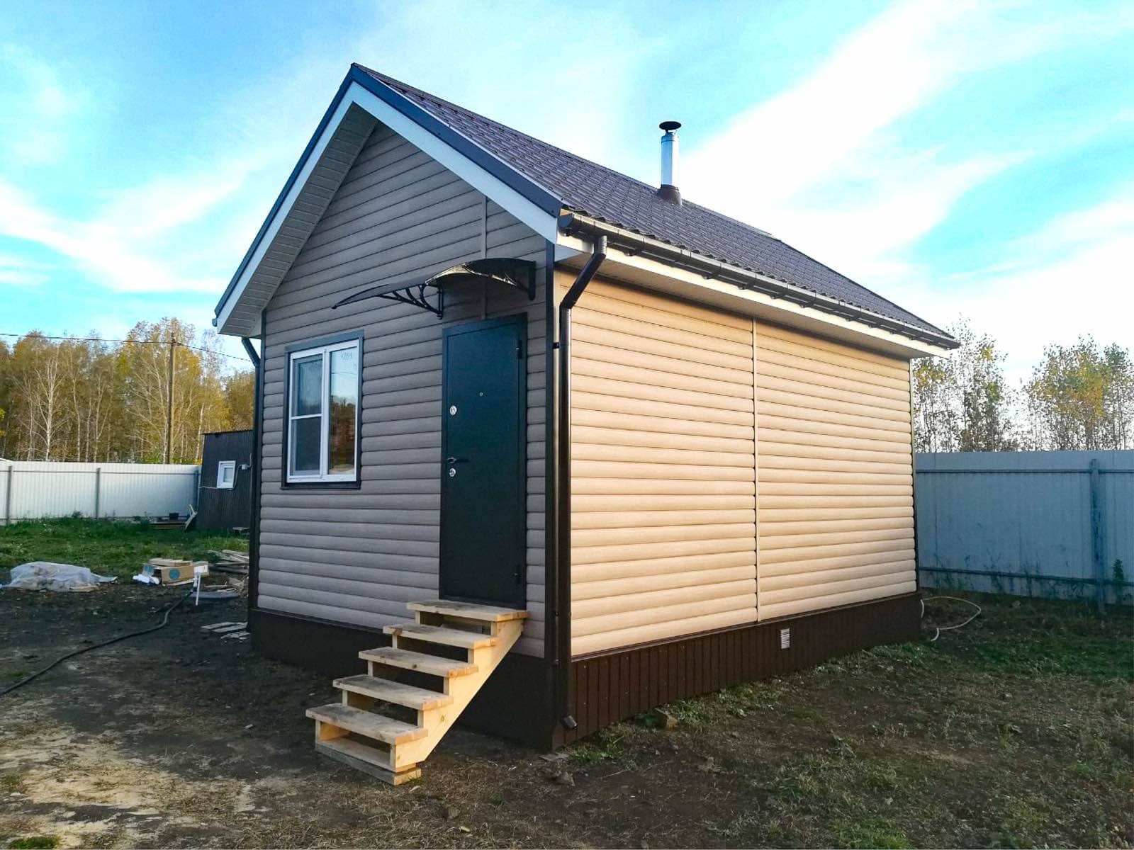 Каркасная баня, д. Абрырово