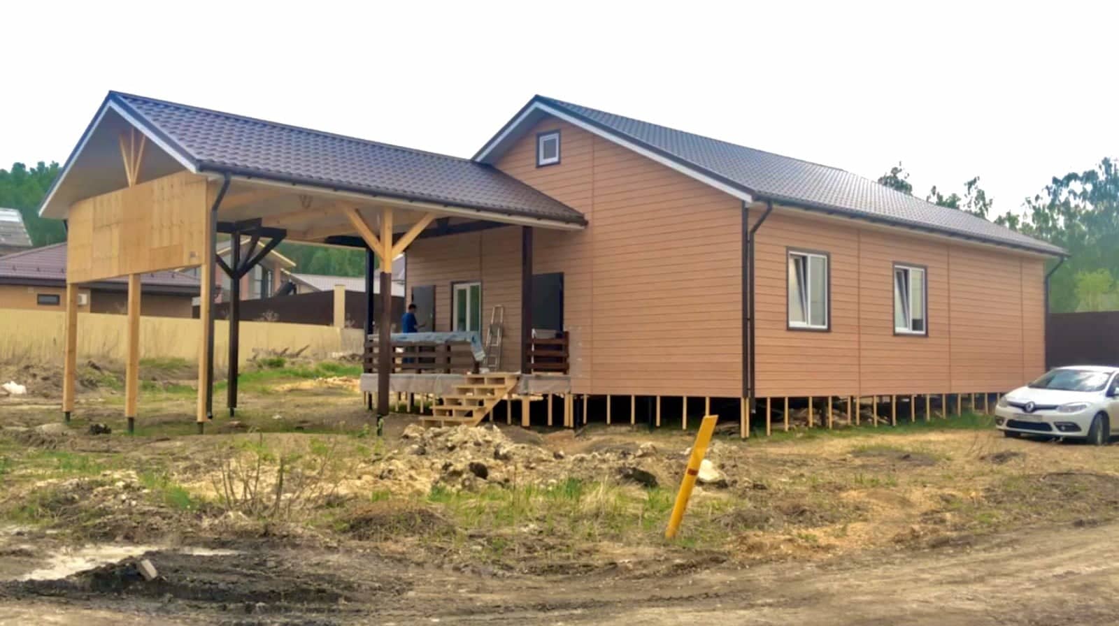 Каркасный дом, п.Дружный